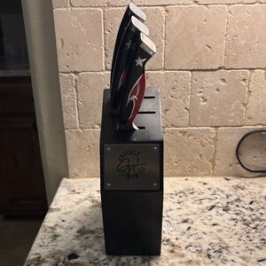 Guy Fieri Black Knife Block Set
